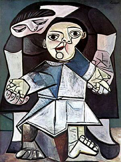 Pablo Picasso Classical Paintings Firsts Steps Mother And Child